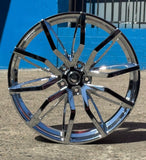Holden GTS HSV Gen 2 Forged 22Inch Staggered Wheels Chrome Finish