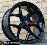 4X BRAND NEW HOLDEN 20" GLOSS BLACK STAGGERED VF HSV GTSR R8 SS  WHEELS VE E2 E3